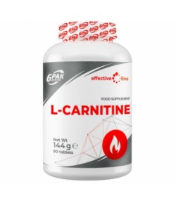 6PAK NUTRITION EFFECTIVE LINE L-CARNITINE- 90TAB KARNITYNA
