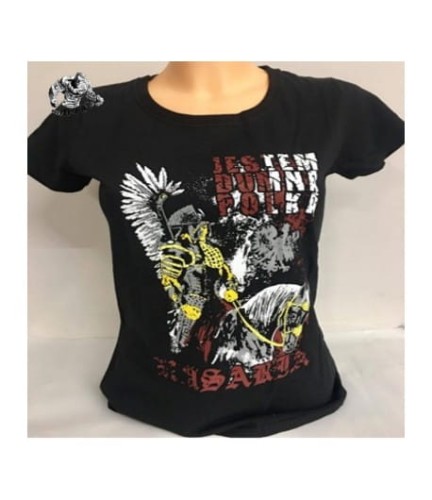KOSZULKA PATRIOTYCZNA PEPSPORT WEAR JESTEM DUMNA POLKA CZARNA