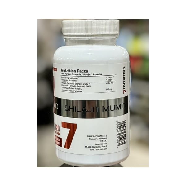 7nutrition Shilajt 120kap Mumio energia odporność regeneracja