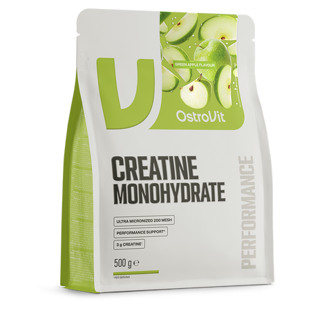 OstroVit Creatine Monohydrate 500 g – zielone jabłko