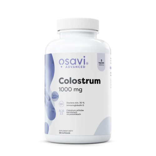 Osavi Colostrum Advanced 1000 mg 180 kapsułek — opakowanie