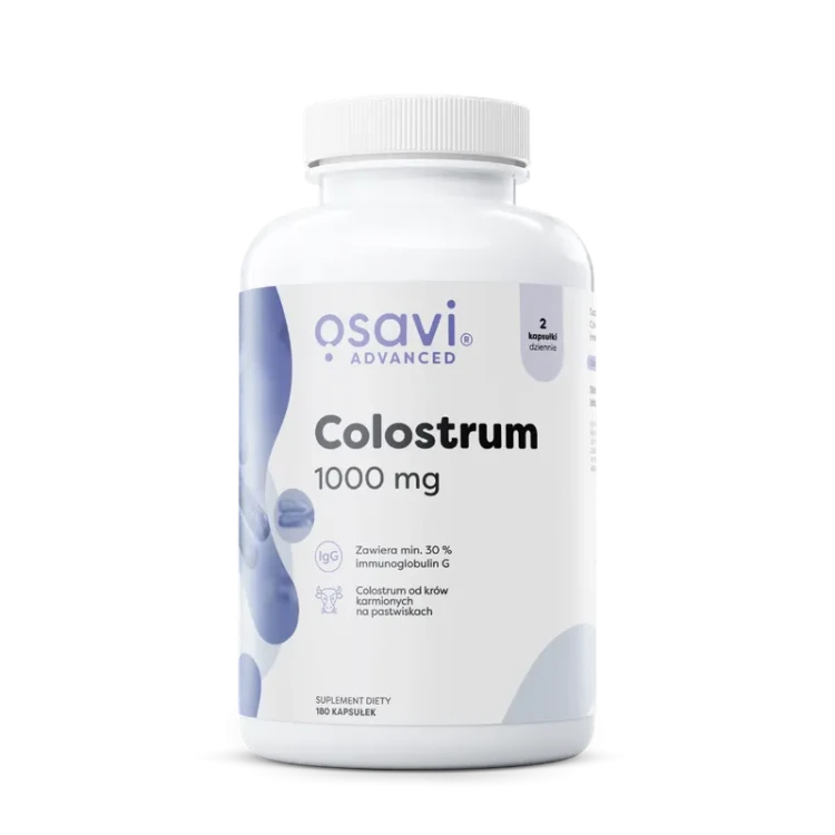 Osavi Colostrum Advanced 1000 mg 180 kapsułek — opakowanie