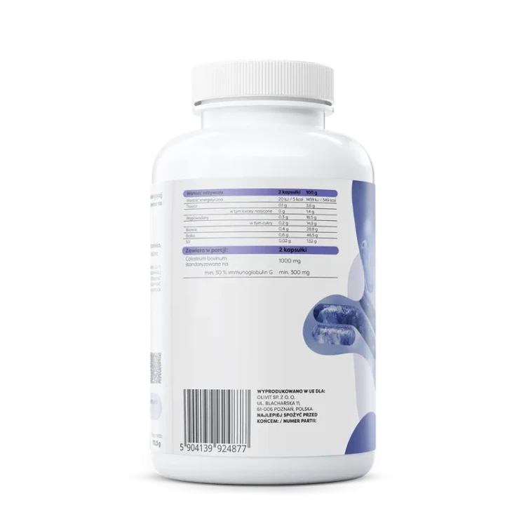 Osavi Colostrum 180 kapsułek — 1000 mg siary i minimum 300 mg IgG