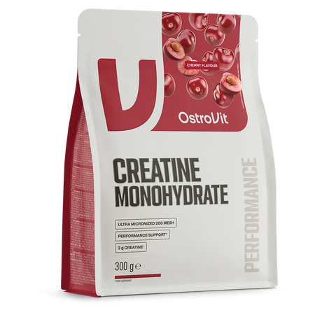 OstroVit Monohydrat Kreatyny 300 g – wiśniowy