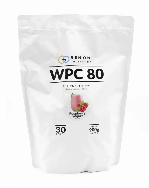 GENONE WPC 80 900 g — malinowy — opakowanie