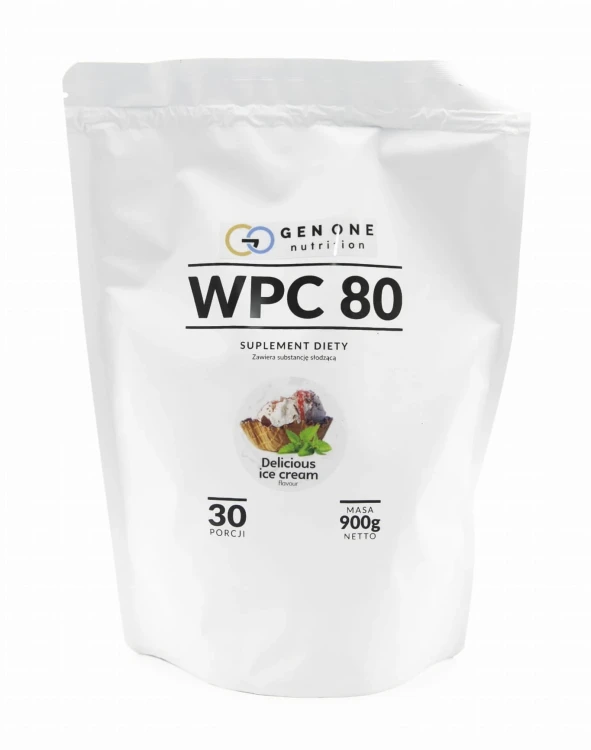 GENONE WPC 80 900 g — pyszne lody śmietankowe — opakowanie