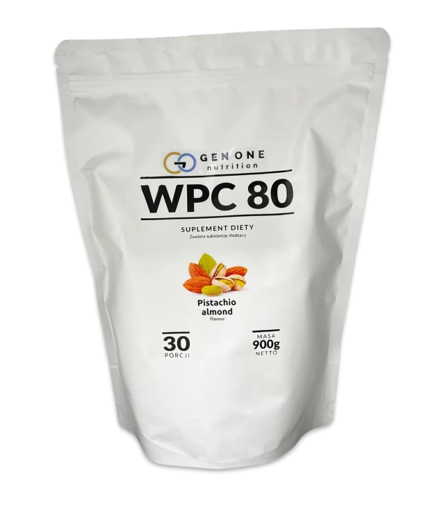 GENONE WPC 80 900 g — Pistacjowo migdałowy — opakowanie