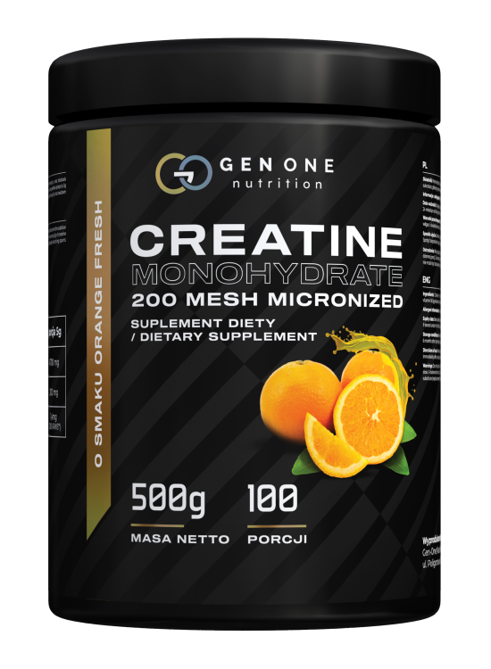 GenOne Creatine Monohydrate 500 g – pomarańcza