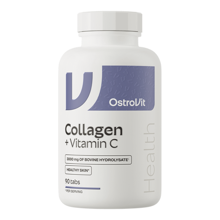 OstroVit Collagen + Vitamin C 90 tabletek — opakowanie