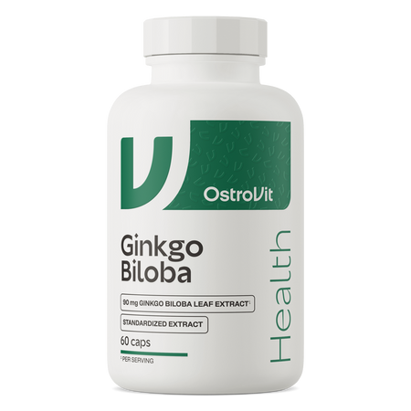 OstroVit Ginkgo Biloba VEGE 60 kapsułek — opakowanie