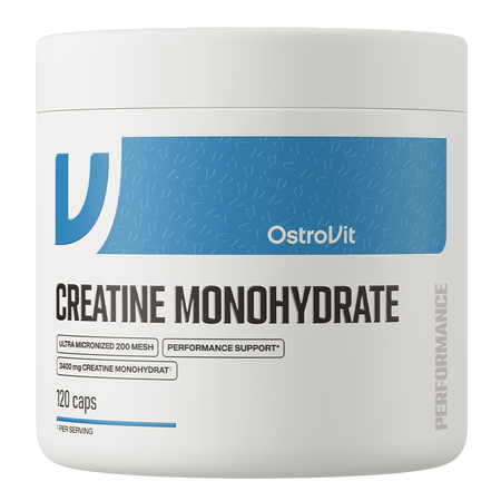 OstroVit Monohydrat Kreatyny 120 kapsułek — opakowanie