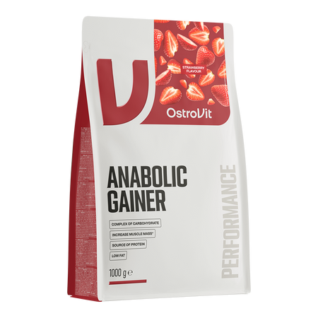 OstroVit Anabolic Gainer 1000 g — truskawkowy